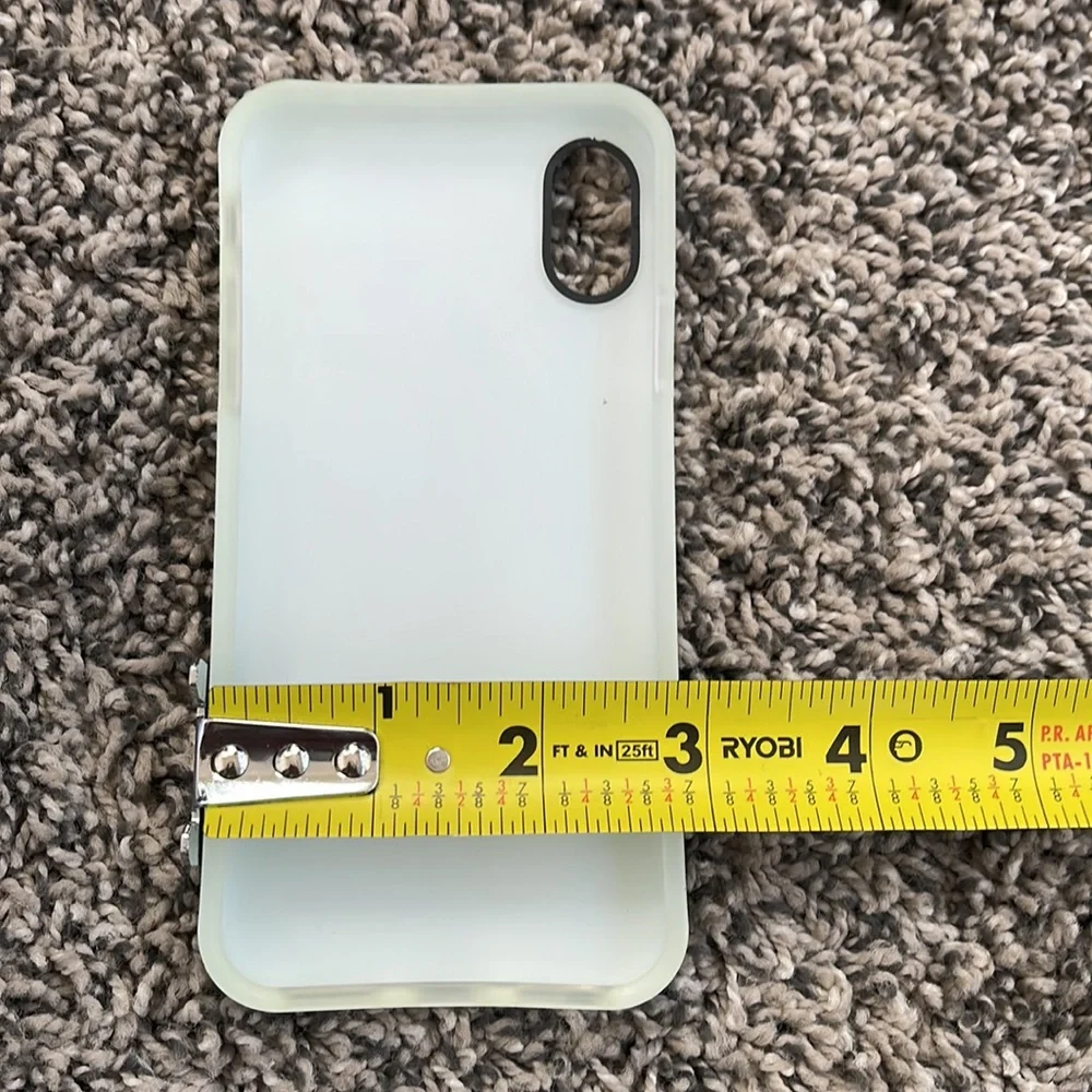 NEW iPhone X cell phone case glossy green marble